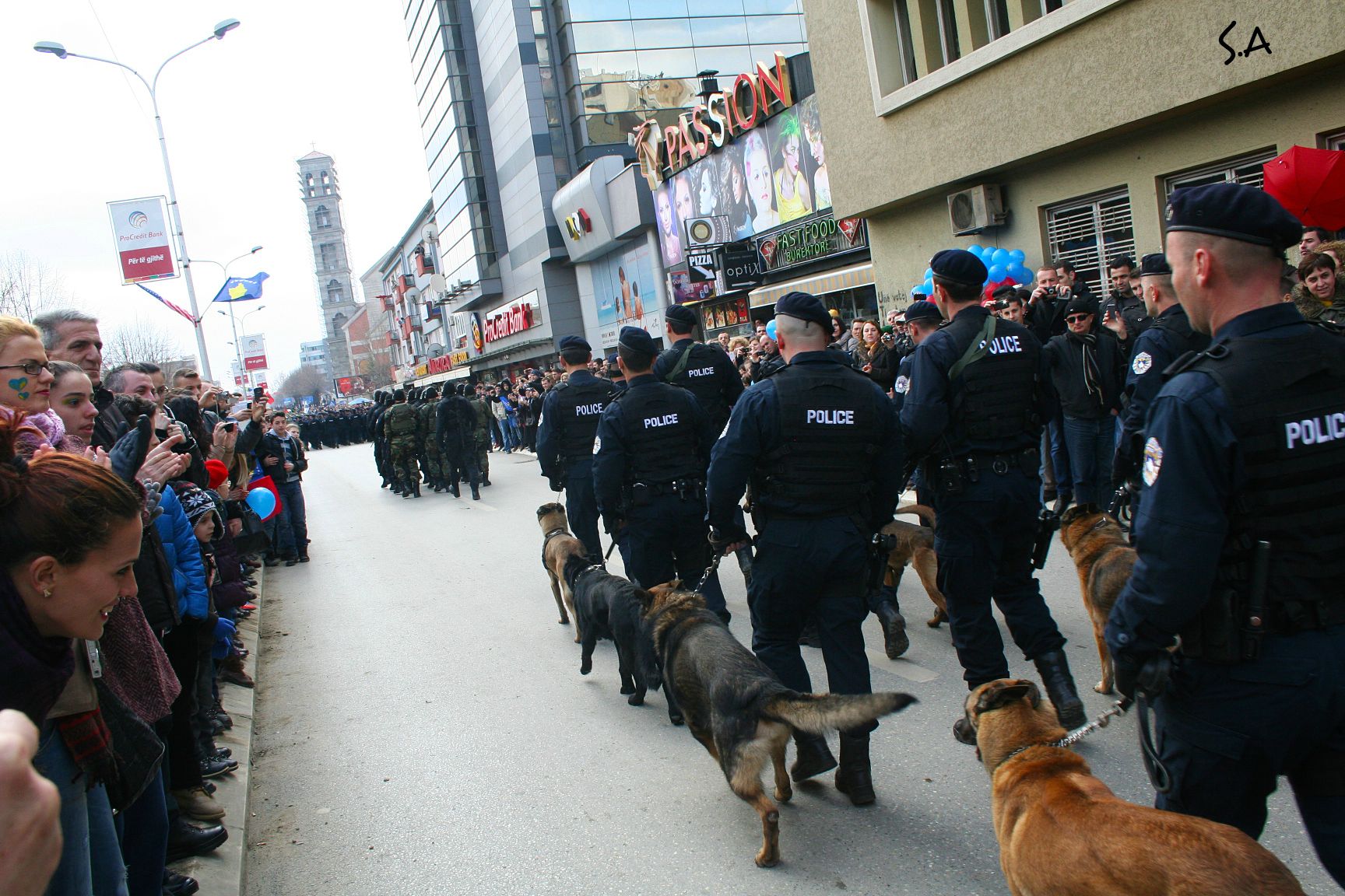 Njësia K9 e Policisë Speciale të Kosovës në Veri të Mitrovicës (Foto)