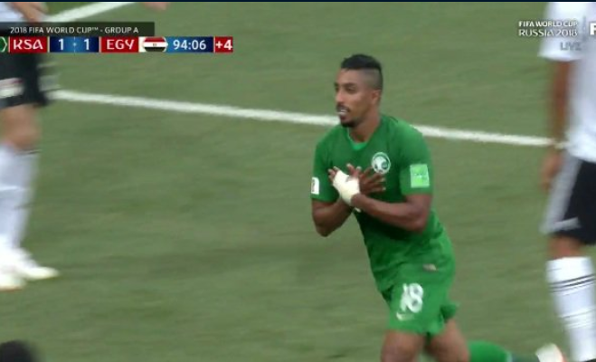 Lojtari i Arabisë Saudite festoi njëjtë si Shaqiri e Xhaka – a do të dënohet nga FIFA?