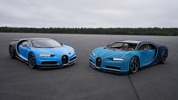 Një Bugatti Chiron i krijuar me LEGO… që funksionon si makinë normale! (Foto)