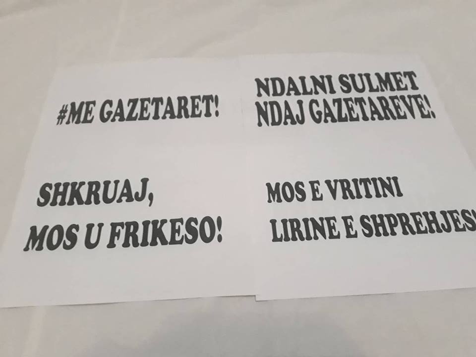 Opozita nesër marsh kundër pushtetit të Imri Ahmetit“NDAL KËRCËNIMET NDAJ GAZETARËVE“