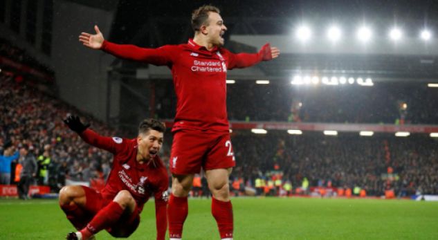 Xherdan Shaqiri vjen nga stoli dhe ia fiton Liverpoolit derbin ndaj Manchester Unitedit